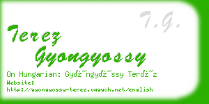 terez gyongyossy business card